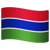 flag: Gambia as rendered by WhatsApp