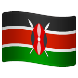 flag: Kenya as rendered by WhatsApp