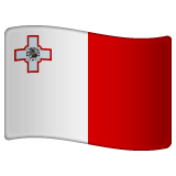 flag: Malta as rendered by WhatsApp