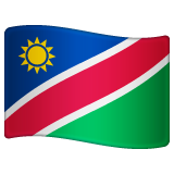flag: Namibia as rendered by WhatsApp