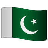 flag: Pakistan as rendered by WhatsApp