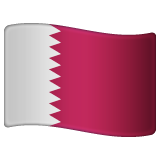 flag: Qatar as rendered by WhatsApp