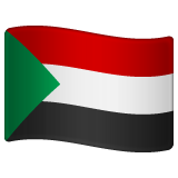 Bandera: Sudán as rendered by WhatsApp