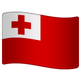 flag: Tonga as rendered by WhatsApp