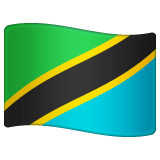 flag: Tanzania as rendered by WhatsApp