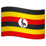 flag: Uganda as rendered by WhatsApp