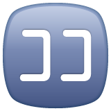 Japanese “here” button as rendered by WhatsApp