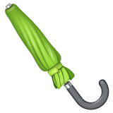 closed umbrella as rendered by WhatsApp