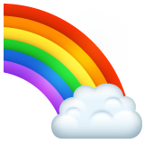 rainbow as rendered by WhatsApp