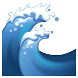 water wave as rendered by WhatsApp