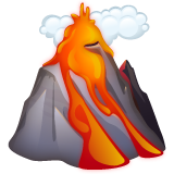 火山 as rendered by WhatsApp