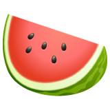 Wassermelone as rendered by WhatsApp