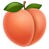 peach as rendered by WhatsApp