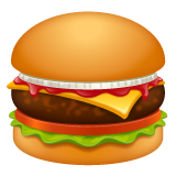 hambúrguer as rendered by WhatsApp