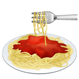 spaghetti as rendered by WhatsApp