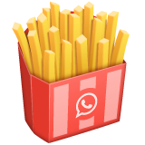 french fries as rendered by WhatsApp