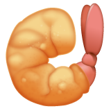 fried shrimp as rendered by WhatsApp