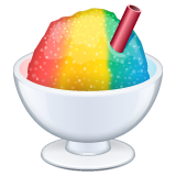 shaved ice as rendered by WhatsApp