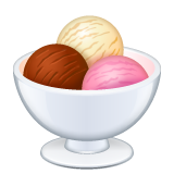 ice cream as rendered by WhatsApp