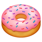 doughnut as rendered by WhatsApp