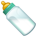 baby bottle as rendered by WhatsApp
