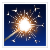 sparkler as rendered by WhatsApp