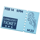 Ticket as rendered by WhatsApp