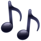 note musicali as rendered by WhatsApp