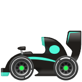 racing car as rendered by WhatsApp