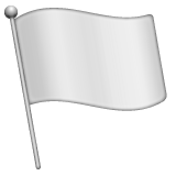 weiße Flagge as rendered by WhatsApp