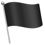 schwarze Flagge as rendered by WhatsApp