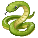 ثعبان as rendered by WhatsApp