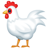 rooster as rendered by WhatsApp