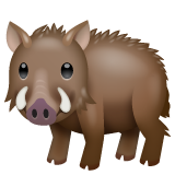 野猪 as rendered by WhatsApp