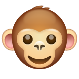 cara de mono as rendered by WhatsApp