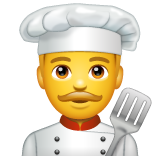 man cook as rendered by WhatsApp
