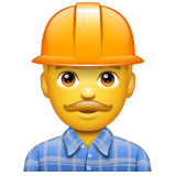 man construction worker as rendered by WhatsApp