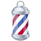 barber pole as rendered by WhatsApp