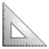 triangular ruler as rendered by WhatsApp
