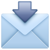 envelope com seta as rendered by WhatsApp