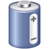 Batterie as rendered by WhatsApp