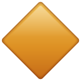 large orange diamond as rendered by WhatsApp