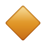 small orange diamond as rendered by WhatsApp