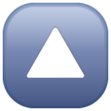 upwards button as rendered by WhatsApp