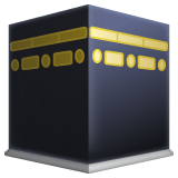 kaaba as rendered by WhatsApp