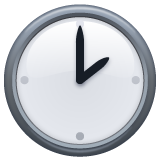 two o’clock as rendered by WhatsApp