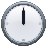 twelve o’clock as rendered by WhatsApp