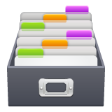 card file box as rendered by WhatsApp