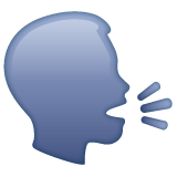 sprechender Kopf as rendered by WhatsApp