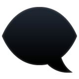 فقاعة كلام يسرى as rendered by WhatsApp